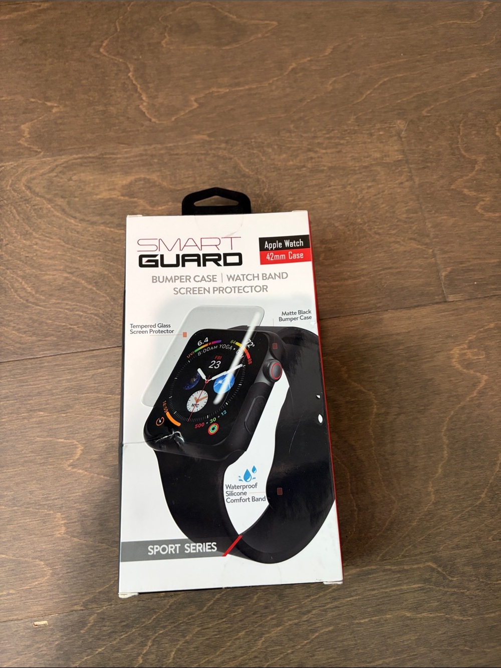 Matte Black Bumper Case & Silicone Band for Apple Watch 42mm